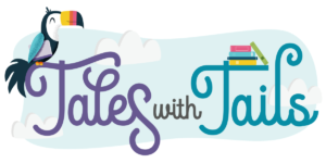 Summer reading program logo for Tales with Tails
