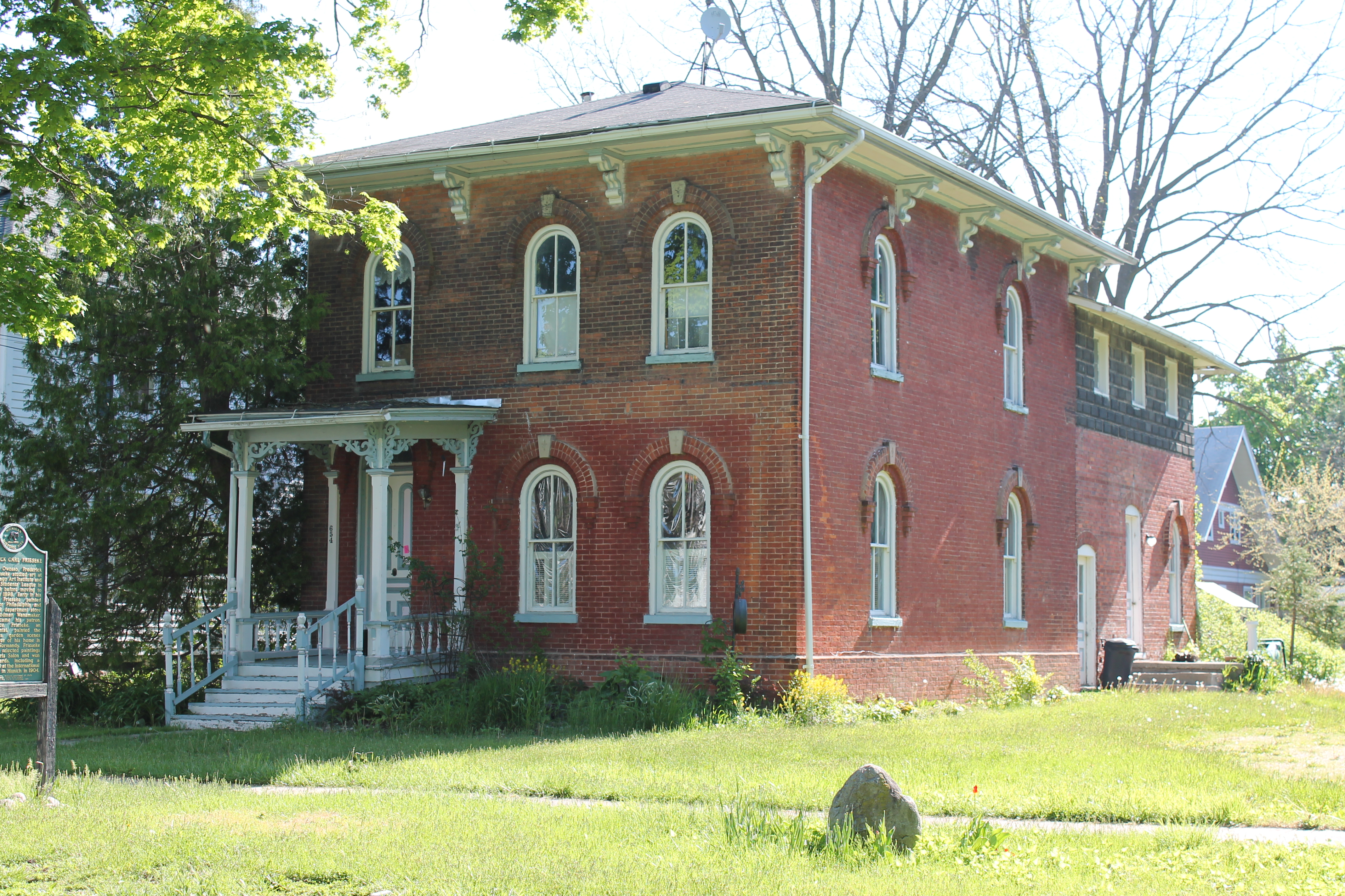 Photo of Frieseke home, 654 North Water Street, Owosso, MI