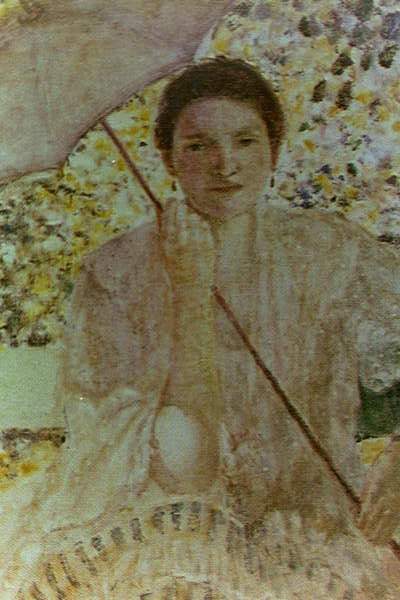 Lady With a Sunshade, an oil painting by Frederick Frieseke
