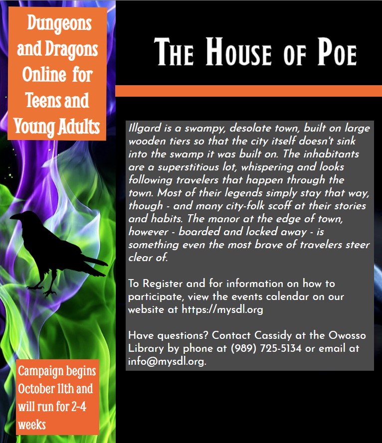 House of Poe Campaign Flyer