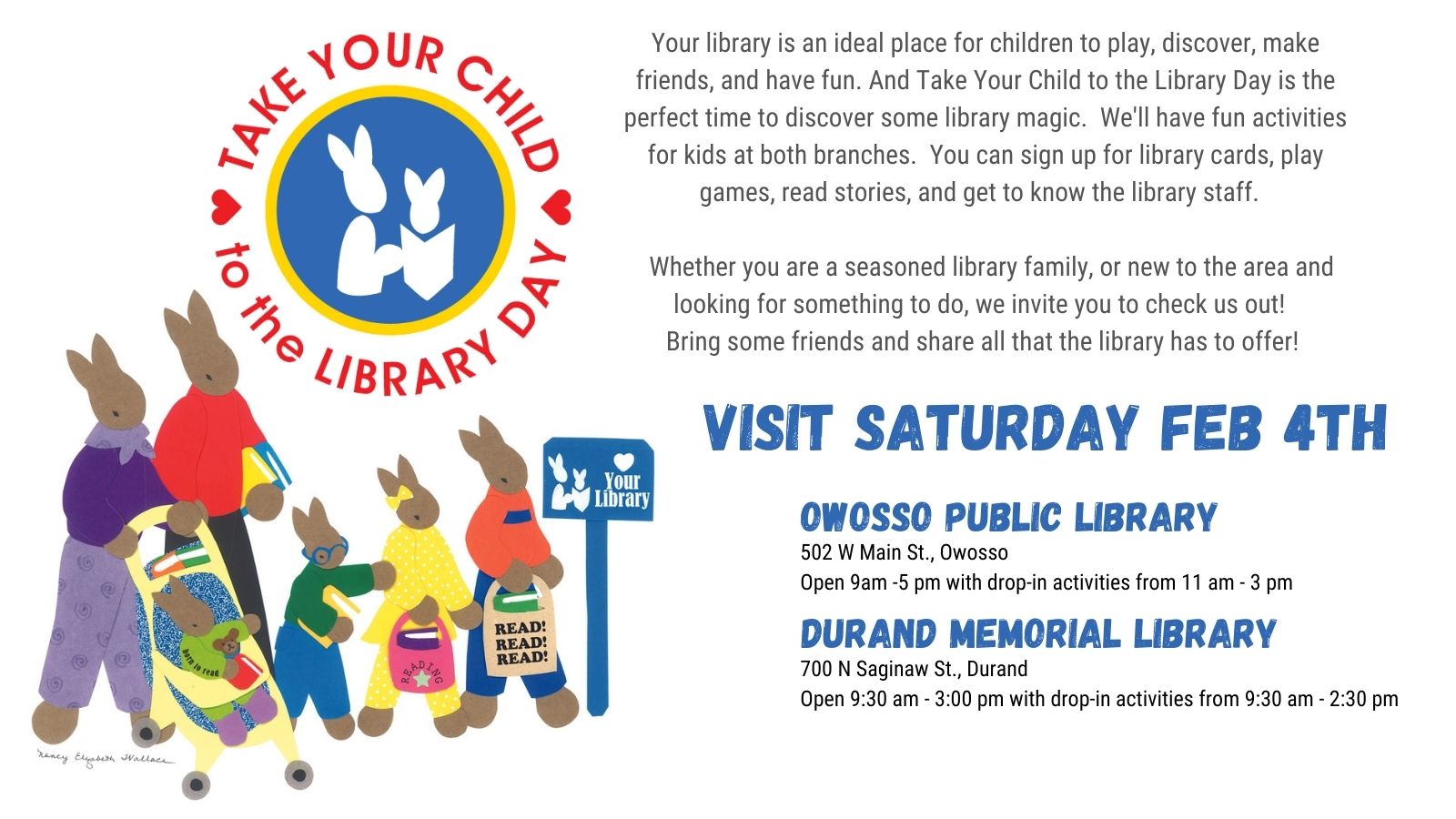 feb 4 is take your child to the library day