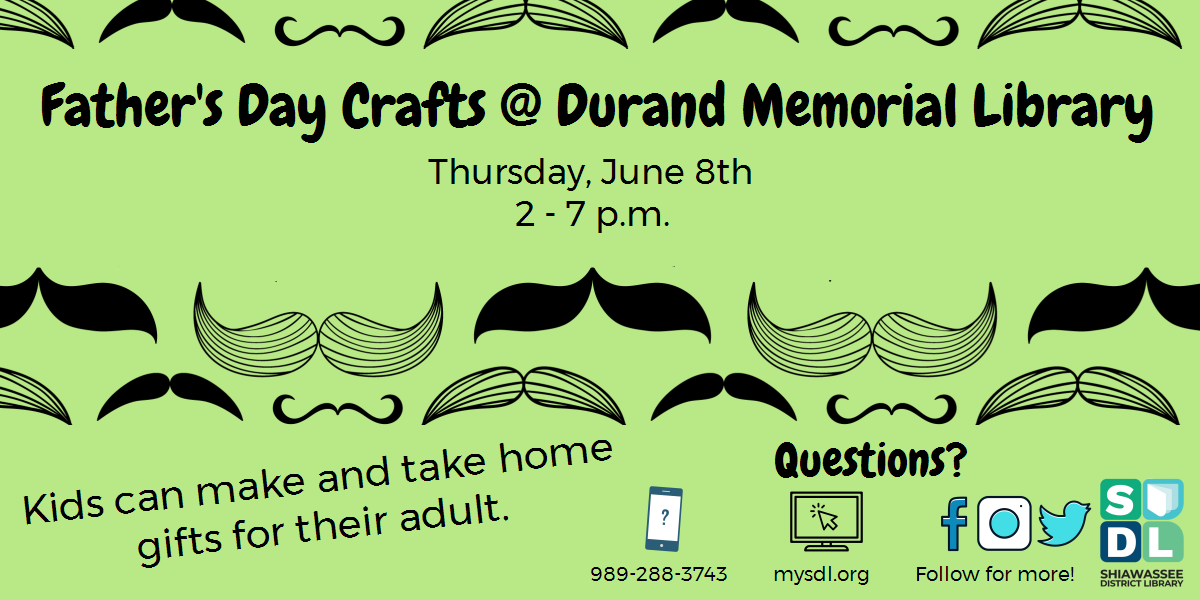 Image of Father's Day crafts at Durand Memorial Library 