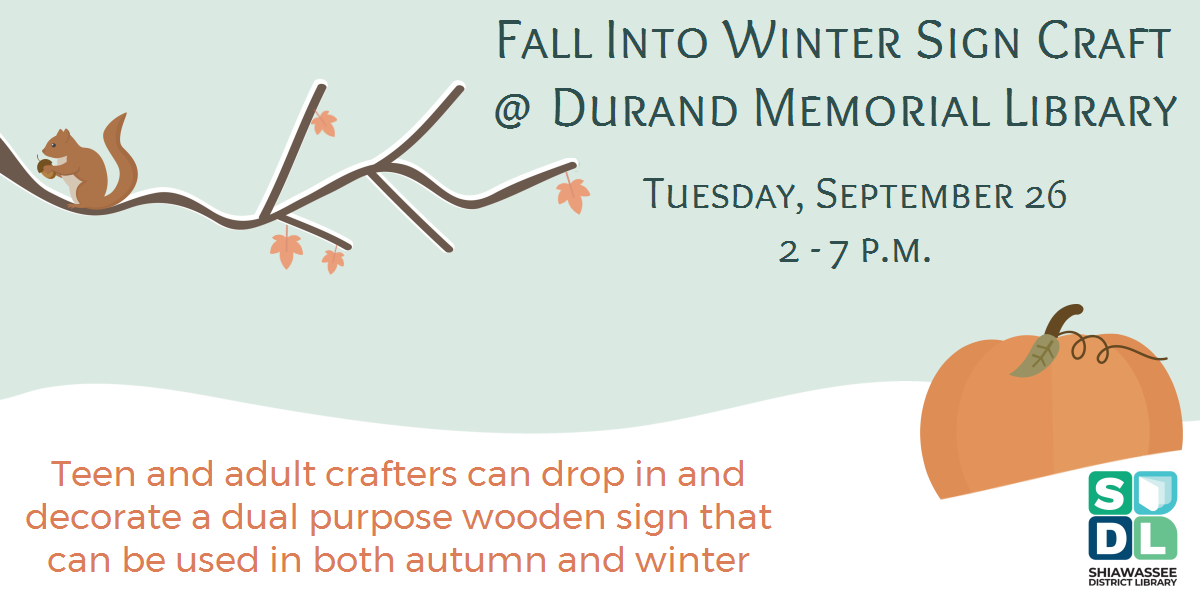 Image of Fall Into Winter Craft program for teens and adults.