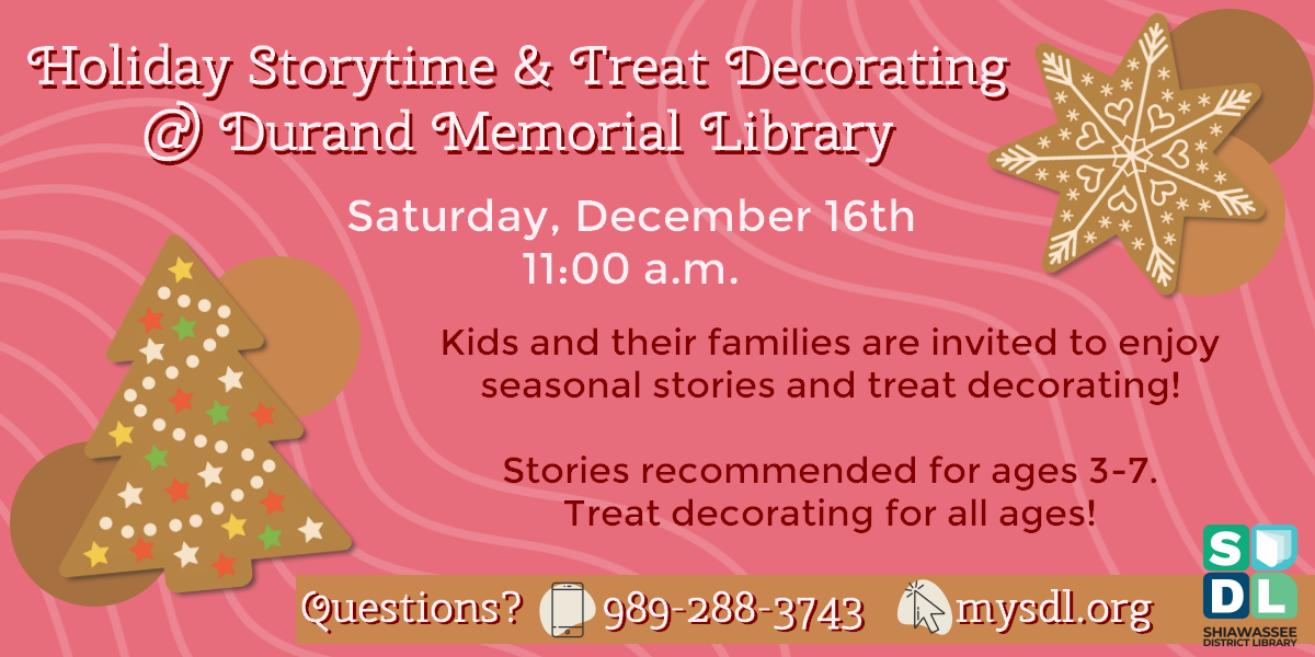 Image of holiday storytime and treat decorating