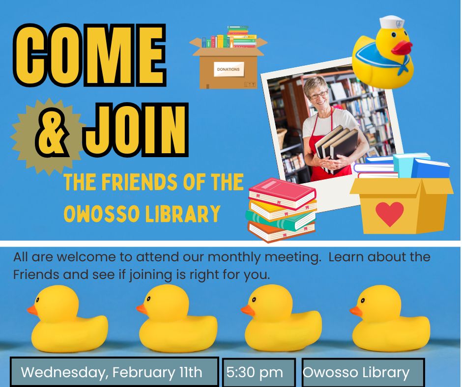 rows of rubber ducks on a blue background "Come and Join" 