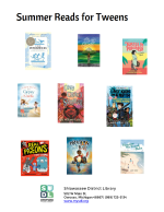 Summer Reads for Tweens. Various book covers.