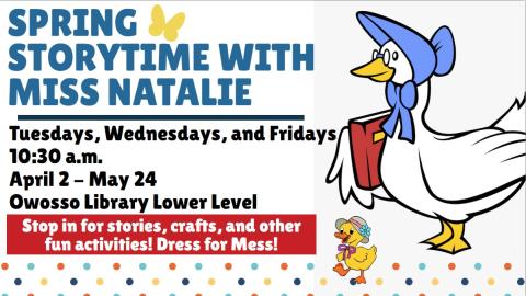 spring storytime with Miss Natalie
