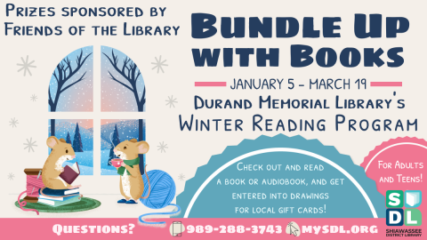 Image of Bundle Up With Books Winter Reading Program January 5 to March 19