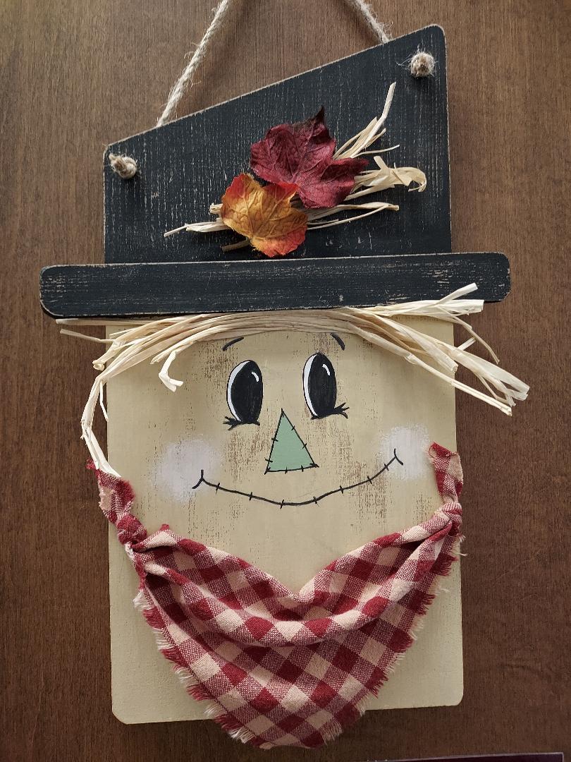 Photo of scarecrow hanging
